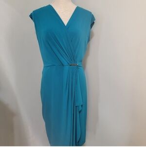 Michael Kors Teal Midi Dress
